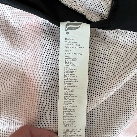 Fabletics Karen Layered Lightweight Jacket Coat Sz M - Picture 10 of 11